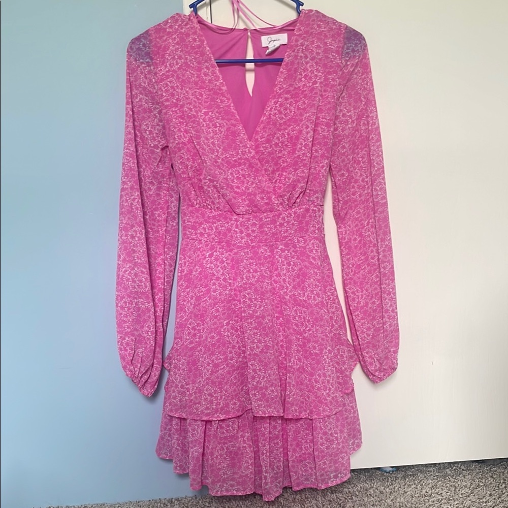 Pink Floral Women's Dress